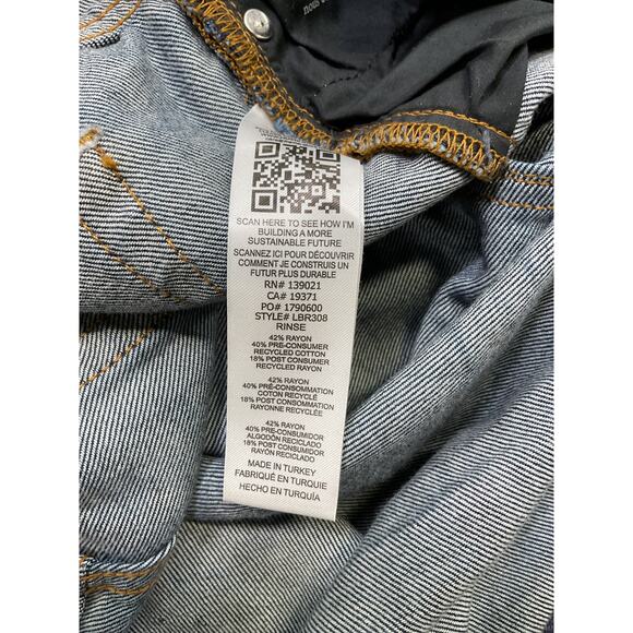 Frame Ultra High Blue Rayon Rise Barrel Denim Jeans Size 31 - Picture 5 of 5